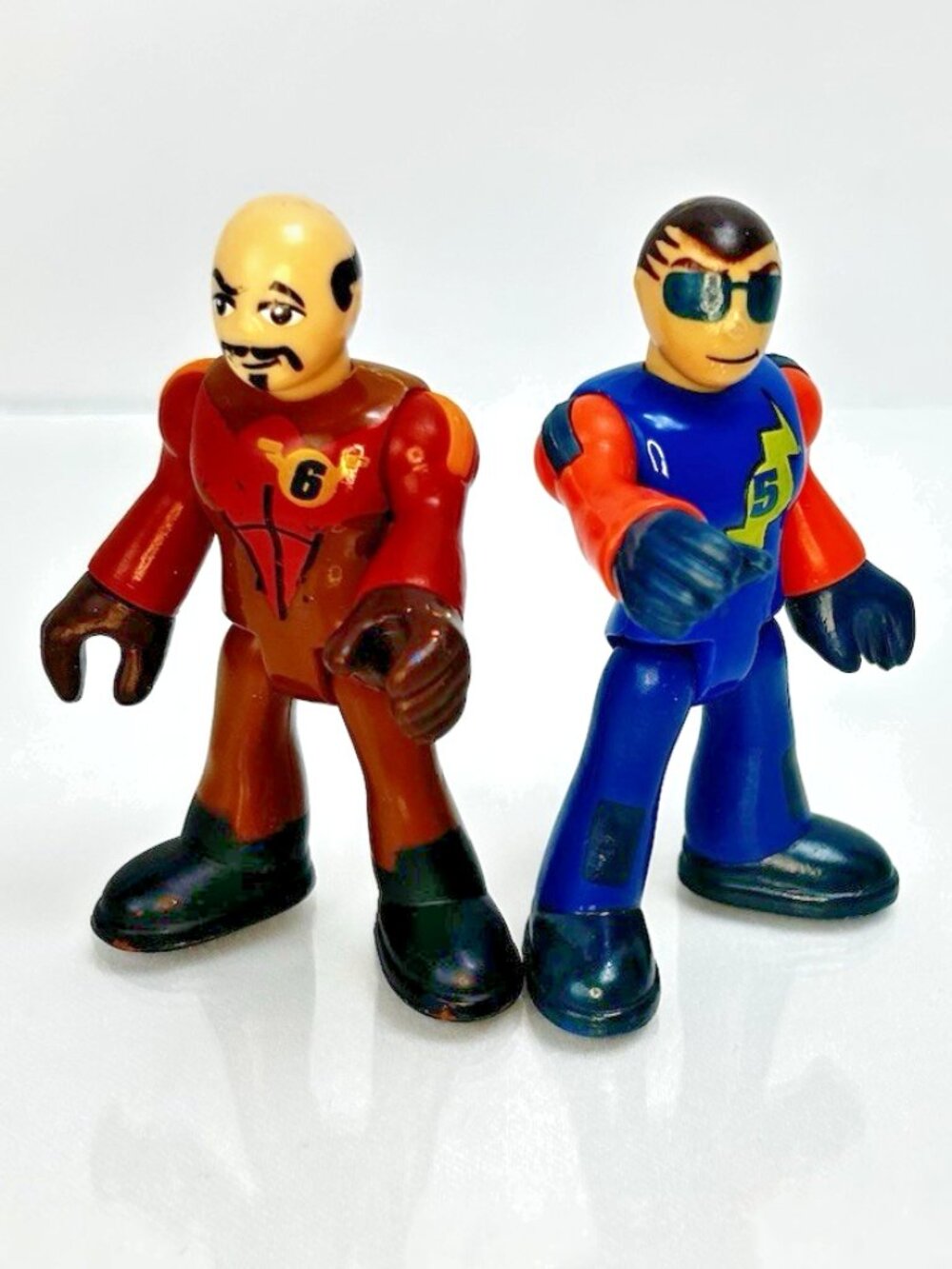 Fisher Price Imaginext Sky Racers Tornado Prop Pilot #5 + Twin Eagle Pilot #6